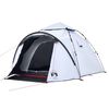 vidaXL Camping Tent Dome 3-Person White Blackout Fabric Quick Release