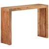 vidaXL Console Table Natural Wood Solid Acacia Wood 43.3 x 11.8 x 29.9 in