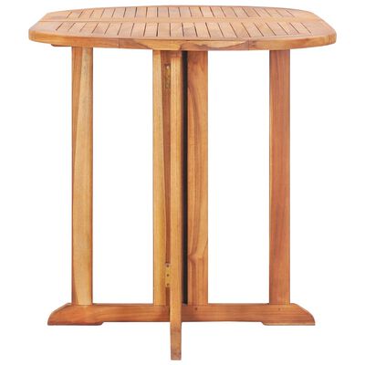 vidaXL Folding Butterfly Patio Table 47.2"x27.6"x29.5" Solid Teak Wood