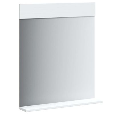Flat white back panel or door, blank with no hardware.