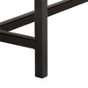 vidaXL TV Cabinet Brown and Black Solid Mango Wood and Powder-Coated Steel