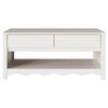 vidaXL Coffee Table Drammen White 99 x 55 x 45 cm Solid pine wood