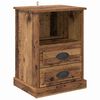 vidaXL Bedside Cabinet Old wood 43 x 36 x 60 cm Engineered wood