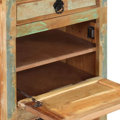 vidaXL 4-Layer Shoe Cabinet with Drawer Solid Reclaimed Wood