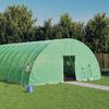 vidaXL Greenhouse Green PE (polyethylene), Galvanized steel Large
