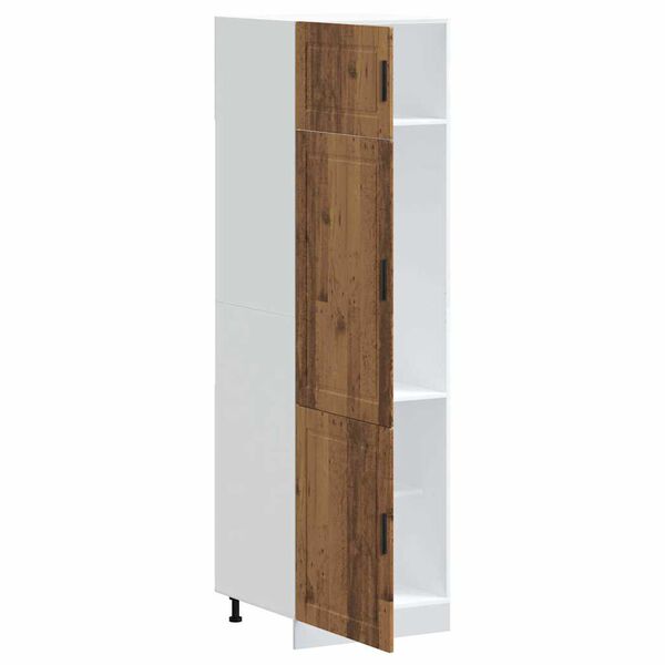 vidaXL Kitchen Cupboard Old Wood Engineered Wood Tall Adjustable Feet