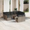 vidaXL Garden Sofa Set Grey, Dark grey