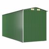 vidaXL Garden Shed Green Galvanized Steel 75.6 x 173.2 x 87.8 in