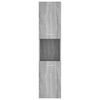 vidaXL Bathroom Cabinet Grey Sonoma Engineered Wood 11.8 x 11.8 x 51.2 in