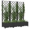 vidaXL Garden Planter Black Polypropylene Large Planters