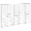 vidaXL Gabion Wall with Covers Galvanized Steel 118.1"x11.8"x78.7"