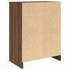 vidaXL Shoe Cabinet Brown Oak Engineered Wood Medium Shoe Cabinet