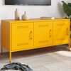 vidaXL TV Cabinet Mustard Yellow Steel Medium TV Cabinet Rectangular