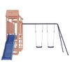 vidaXL Outdoor Playset Natural Wood, Blue