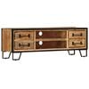 vidaXL TV Cabinet Multicolor Solid mango wood and steel 47.2 in long