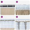 vidaXL Velvet Curtains 2 pcs Cream 68.90 x 55.12 in Velvet