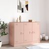 vidaXL Sideboard Pink Cold-rolled steel Medium Cupboard Rectangular