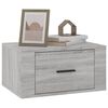 vidaXL Wall-mounted Nightstand Set of 2 Grey Sonoma Engineered wood