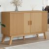 vidaXL Sideboard Brown Solid pine wood with a wax finish, engineered wood