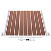 vidaXL WPC Fence Set 5 Square + 1 Slanted 379.9"x73.2" Brown