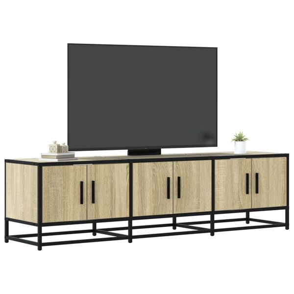 vidaXL TV Cabinet Sonoma oak Engineered wood 59.1x13.8x16.1 in