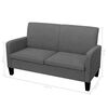 vidaXL Sofa Dark Grey Fabric, Foam, Pinewood 2-seater and 3-seater
