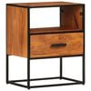 vidaXL Bed Cabinet Honey brown and black