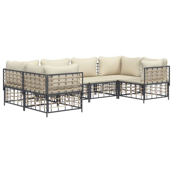 vidaXL Garden Lounge Set Anthracite