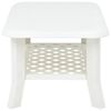 vidaXL Coffee Table White Plastic 35.4 x 23.6 x 18.1 in Durable