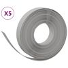 vidaXL Garden Edgings 5 pcs Gray 32.8' 3.9" Polyethylene
