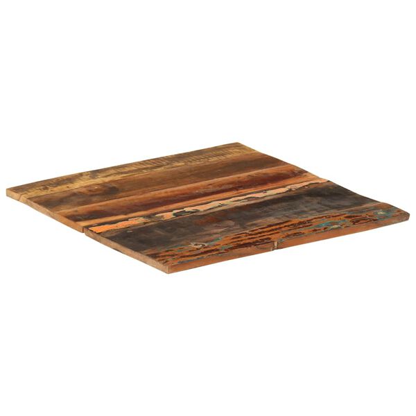 vidaXL Table Top Multicolor Solid reclaimed wood 23.6x23.6 in
