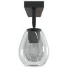 vidaXL Ceiling Spotlight Black 70 x 13 x 26 cm Glass and metal