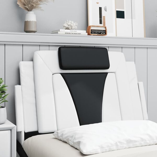 vidaXL Headboard Cushion White and black