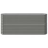 vidaXL Garden Raised Bed Grey Powder-coated steel Large Durable