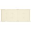 vidaXL Garden Chair Set of 2 Cream
