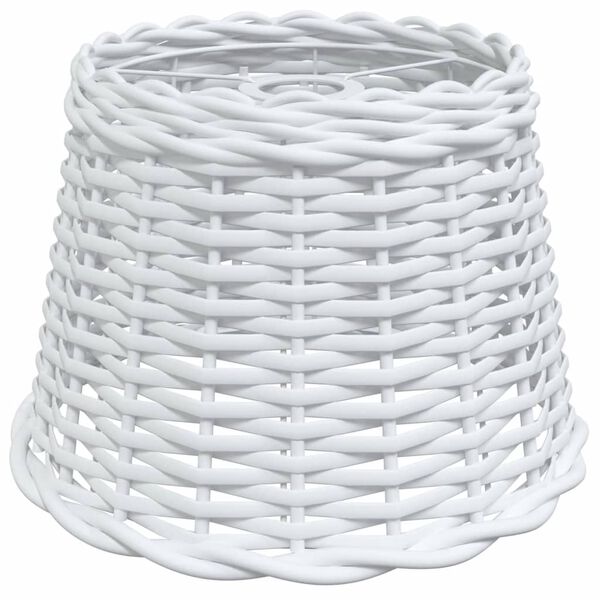 vidaXL Ceiling Lamp Shade White Wicker Standard Ceiling Lamp Shade
