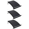vidaXL Solar Pool Heating Panel Set of 3 Black HDPE Standard