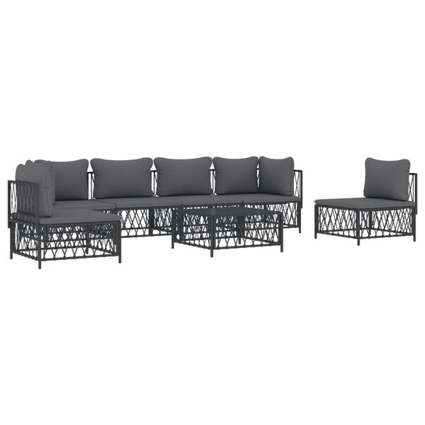 vidaXL Garden Lounge Set Anthracite, Dark grey