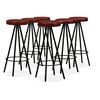 vidaXL Bar Set Brown and Black Solid reclaimed wood and steel Industrial