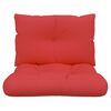 vidaXL Pallet Cushion Set of 2 Red 100% polyester