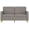 vidaXL 2-seater Sofa Taupe Fabric (100% polyester) 2-seater Durable