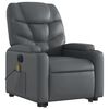vidaXL Electric Stand Up Massage Recliner Chair Gray
