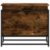 vidaXL Storage Box Smoked oak Engineered wood, metal Medium Storage Box