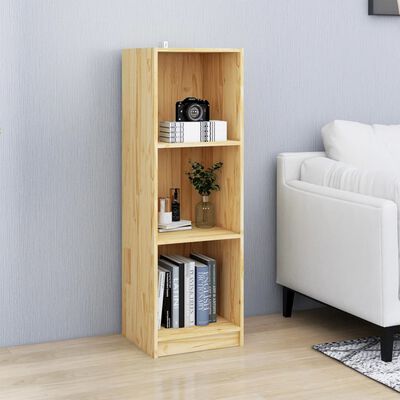 vidaXL Book Cabinet/Room Divider 14.2"x13"x43.3" Solid Wood Pine