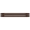 vidaXL Garden Raised Bed Brown Powder-coated steel Large Durable