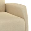 vidaXL Massage Chair Cream Fabric (100% polyester), Plywood, Iron, Foam