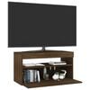 vidaXL TV Cabinet Brown oak Engineered wood 29.5 in x 13.8 in x 15.7 in