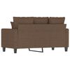 vidaXL 2-Seater Sofa Brown 47.2" Fabric