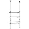 vidaXL 3-Tier Hanging Laundry Drying Rack Aluminum