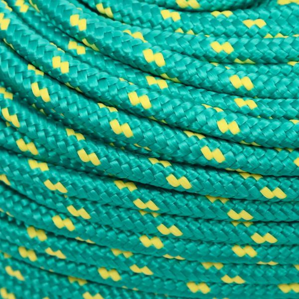 vidaXL Boat Rope Green 0.24 " 328.1 ' Polypropylene